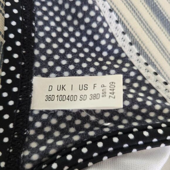 Esprit Polka Dot Underwire Bikini Top Womens Swimwear Bra US Size SD 32D - Picture 4 of 7